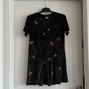 ASOS Black Floral Mini Dress